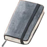 black notebook